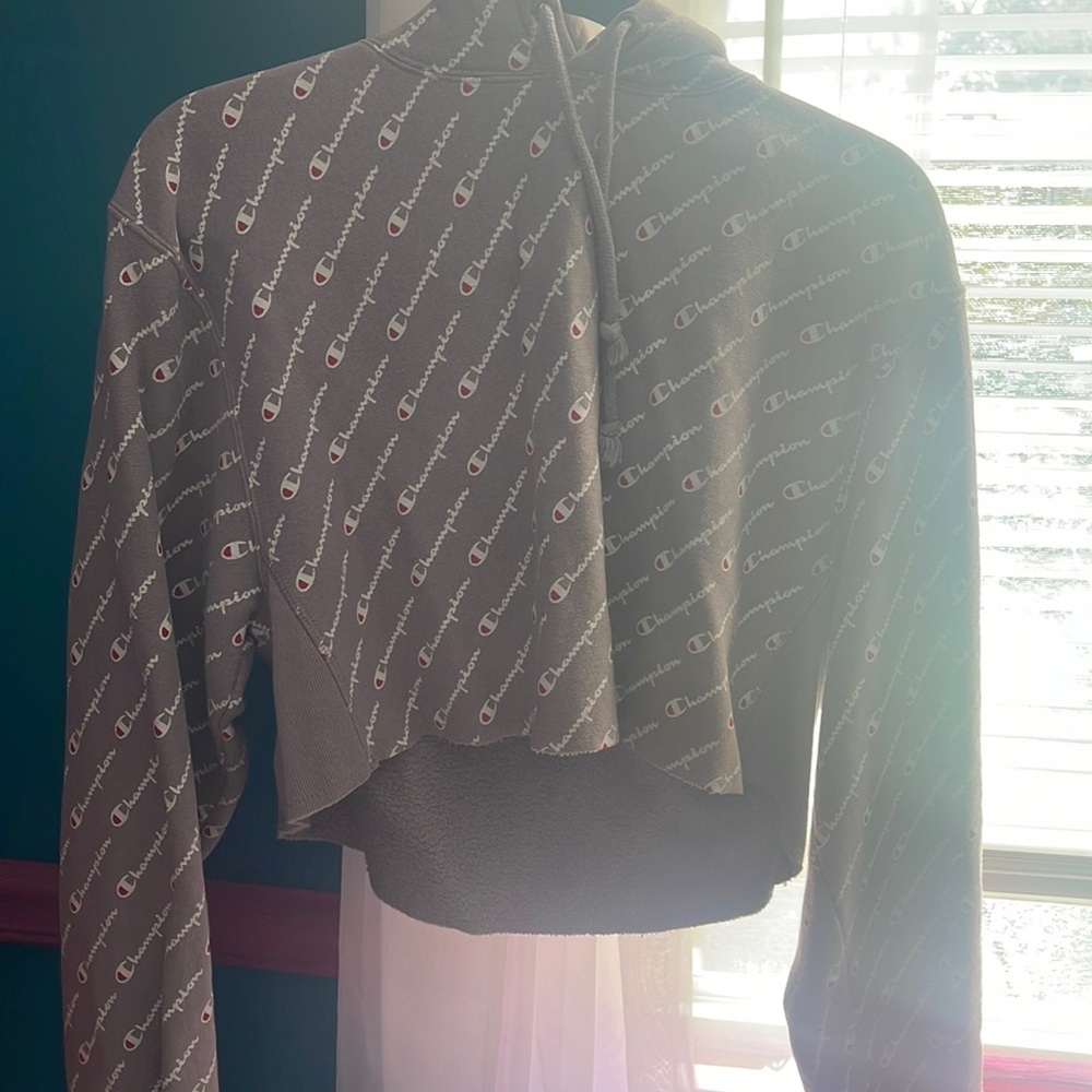 CROPPED CHAMPION HOODIE